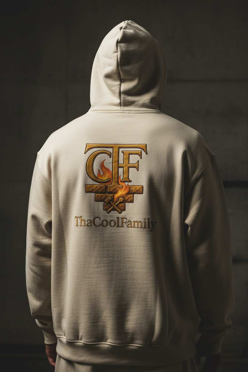Built Not Broken Hoodie - Back with Large TCF Logo